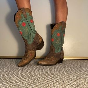 Miss Kate Leather Laredo Texan Cowgirl Boots